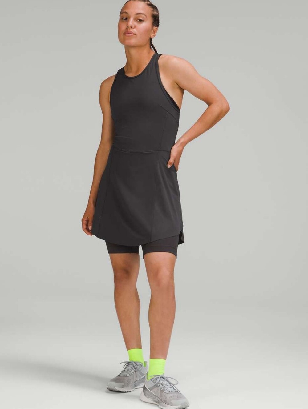 lululemon athletica NWT Nulux Running Dress Grey Size 8